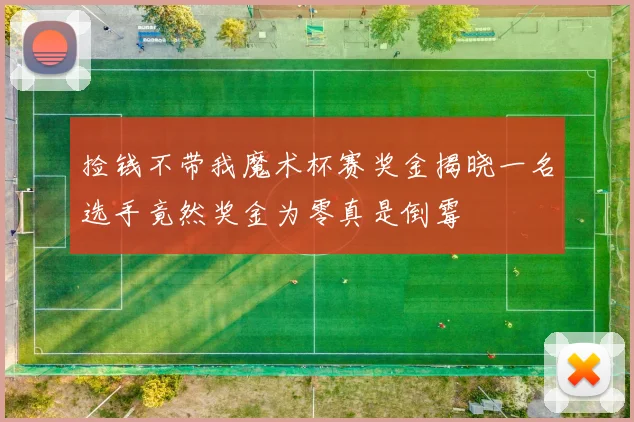 捡钱不带我魔术杯赛奖金揭晓一名选手竟然奖金为零真是倒霉